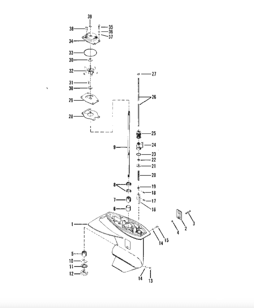 18 - 2629 Lower Unit Seal Kit for Mercury, Mariner, and Force 13.5 - 25hp | Soxa Marine - SOXA Marine