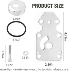 Soxa Marine 69G-W0078-01, 69G-W0078-00 Water Pump Impeller Service Kit for Yamaha Outboards 4 Stroke 8 9.9 HP Boat Motor Engine 69G-W0078-02, 69G-W0078-03