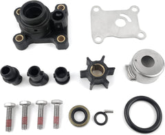 Soxa Marine 394711 Outboard Water Pump Impeller Repair Service Kit for OMC Johnson Evinrude Outboard 8 9.9 10 15 HP Boat Motor Engine Replacement Sierra 18-3327 0394711 387610 391388