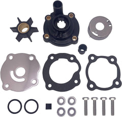 Soxa Marine 395270 Outboard Water Pump Impeller Repair Service Kit for Johnson Evinrude OMC Outboards 14 25 28 35 45 55 HP Boat Motor Engine Replace Sierra 18-3383 18-3401 0395270 0389980 777809