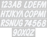 3" Boat & PWC Registration Decals Numbers Letters Stickers for Boats, fishing boats, sailboats, speedboats, Jet Skis, Sea-Doos
