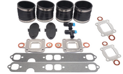 Boat Dry Joint V6 V8 Standard Cooling Manifold Exhaust Bellow Repair Kit for Mercury Quicksilver MerCruiser 7 & 14 Degree GM V6 S.B. Engines