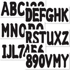 3" Boat & PWC Registration Decals Numbers Letters Stickers for Boats, fishing boats, sailboats, speedboats, Jet Skis, Sea-Doos