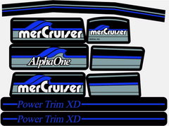 MerCruiser Stern Drive Engine Red Decals Sticker Kit