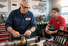 Boat Manifold Exhaust Repair Kit for Mercury Quicksilver MerCruiser 140 Inline GM 181 Wet Joint Stern Drives Marine Engines