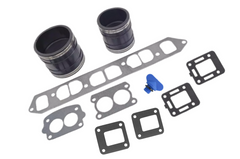 Boat Manifold Exhaust Bellow Repair Kit for Mercury Quicksilver MerCruiser 120 140 Inline 4 153 181 CID Wet Joint Stern Drives Marine Engines
