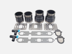 Boat 3 Inch 4 Inch Manifold Exhaust Bellow Repair Kit for Mercury Quicksilver MerCruiser 175-205 V6 GM 229/262 CID Wet Joint Stern Drives Marine Engines
