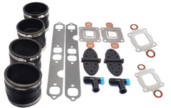 Boat Dry Joint V6 V8 Closed Cooling Manifold Exhaust Bellow Repair Kit for Mercury Quicksilver MerCruiser 7 & 14 Degree GM V6 S.B. Engines