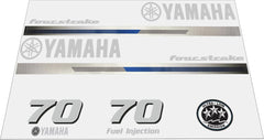 Yamaha Marine 70 HP Outboards Motor Top Cowl Cove Decal Sticker Kit
