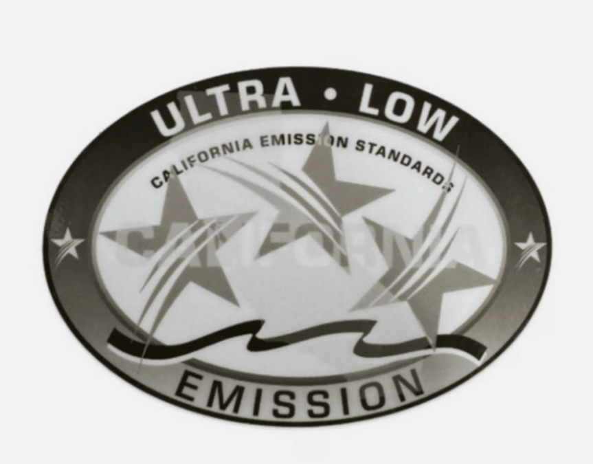 Outboard California 3 Stars Ultra - Low Emission Decal Sticker for Yamaha Suzuki Mercury Honda Tohatsu Evinrude Johnson OMC Outboards Marine - SOXA Marine