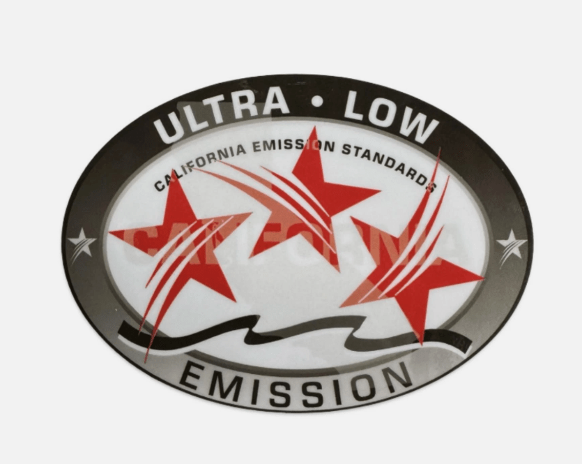 Outboard California 3 Stars Ultra - Low Emission Decal Sticker for Yamaha Suzuki Mercury Honda Tohatsu Evinrude Johnson OMC Outboards Marine - SOXA Marine