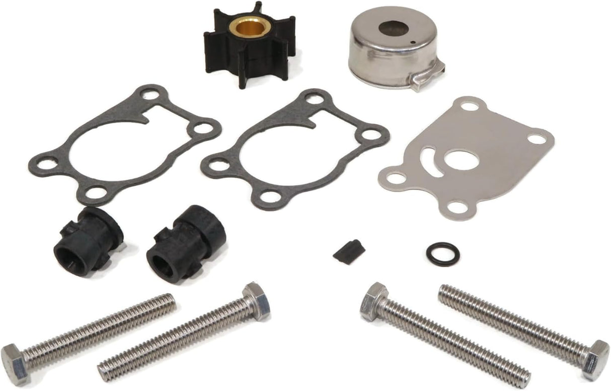 Soxa Marine 0396644 Outboard Water Pump Impeller Repair Service Kit for Johnson Evinrude OMC Outboards 4 4.5 5 6 7.5 8 HP Boat Motor Engine Replace Sierra 18 - 4529 without Housing - SOXA Marine