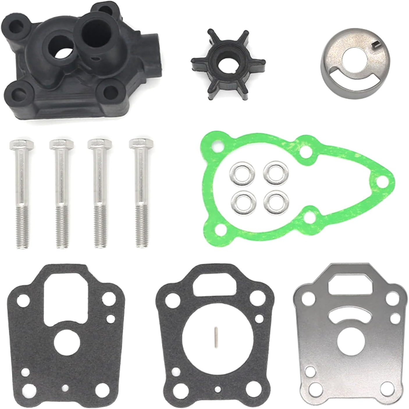 Soxa Marine 16159A1 8M0155395 Water Pump Impeller Repair Kit for Mercury Mariner 4HP 5HP 6HP Boat Motor Engine 46 - 16159A1 46 - 8M0155395 - SOXA Marine