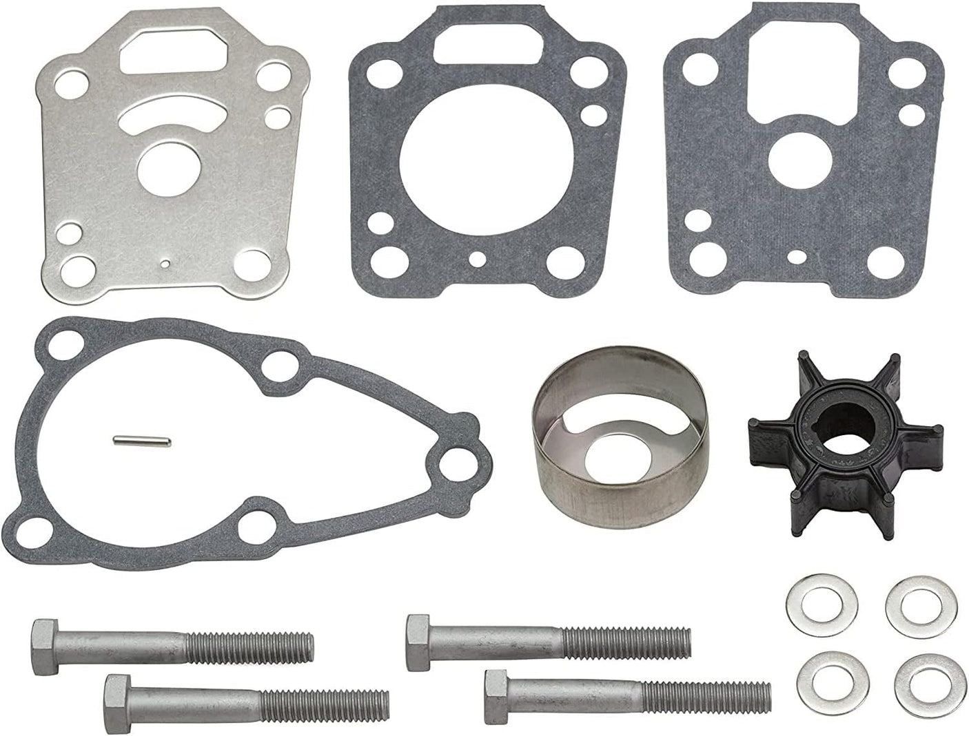 Soxa Marine 16159A1 8M0155395 Water Pump Impeller Repair Kit for Mercury Mariner 4HP 5HP 6HP Boat Motor Engine 46 - 16159A1 46 - 8M0155395 without Housing - SOXA Marine