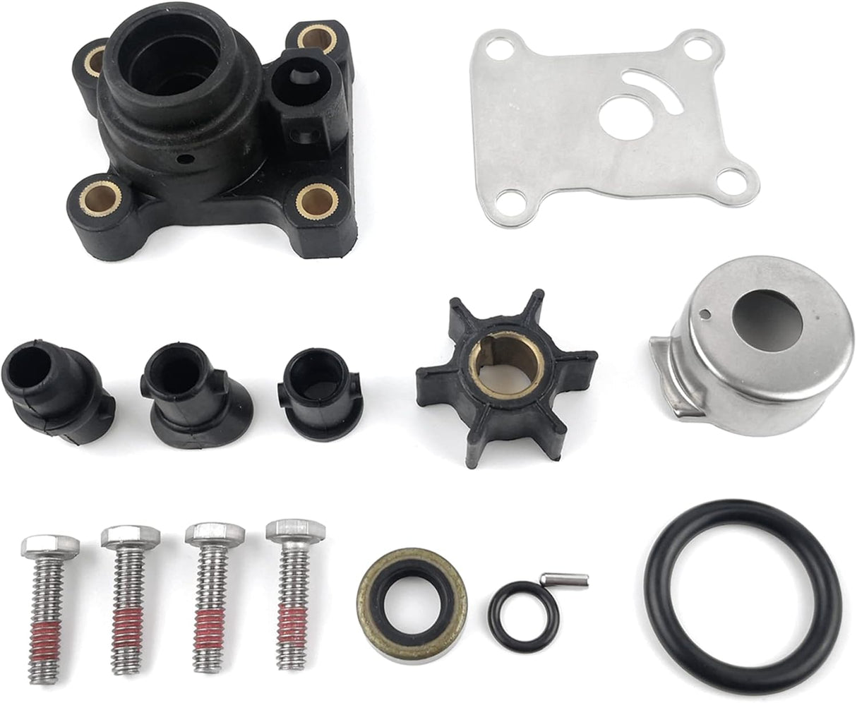 Soxa Marine 394711 Outboard Water Pump Impeller Repair Service Kit for OMC Johnson Evinrude Outboard 8 9.9 10 15 HP Boat Motor Engine Replacement Sierra 18 - 3327 0394711 387610 391388 - SOXA Marine