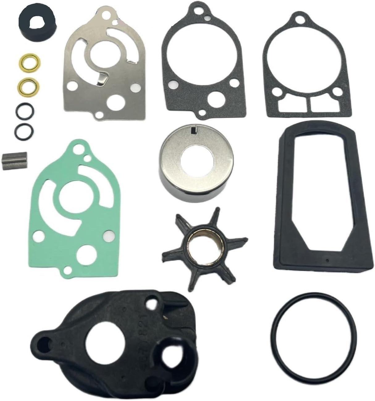 Soxa Marine 46 - 60366A1, 46 - 60366Q1 Water Pump Impeller Repair Kit for Mercury Mariner 30 35 40 45 50 60 65 70 HP Boat Motor Engine 46 - 77177A 3 46 - 73640A2 - SOXA Marine