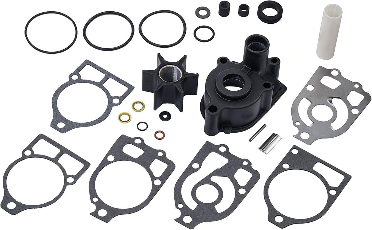 Soxa Marine 46 - 96148A8 46 - 96148A5 Water Pump Impeller Repair Kit for Mercury Mariner 65 70 75 80 85 90 100 110 125 135 140 150 175 200 225 HP Boat Motor Engine with Housing - SOXA Marine