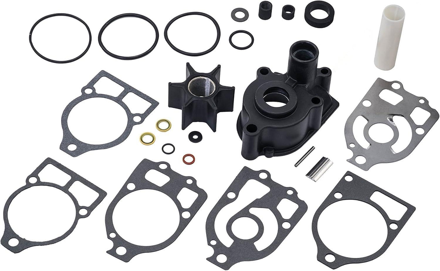 Soxa Marine 46 - 96148A8 46 - 96148A5 Water Pump Impeller Repair Kit for Mercury Mariner 65 70 75 80 85 90 100 110 125 135 140 150 175 200 225 HP Boat Motor Engine with Housing - SOXA Marine