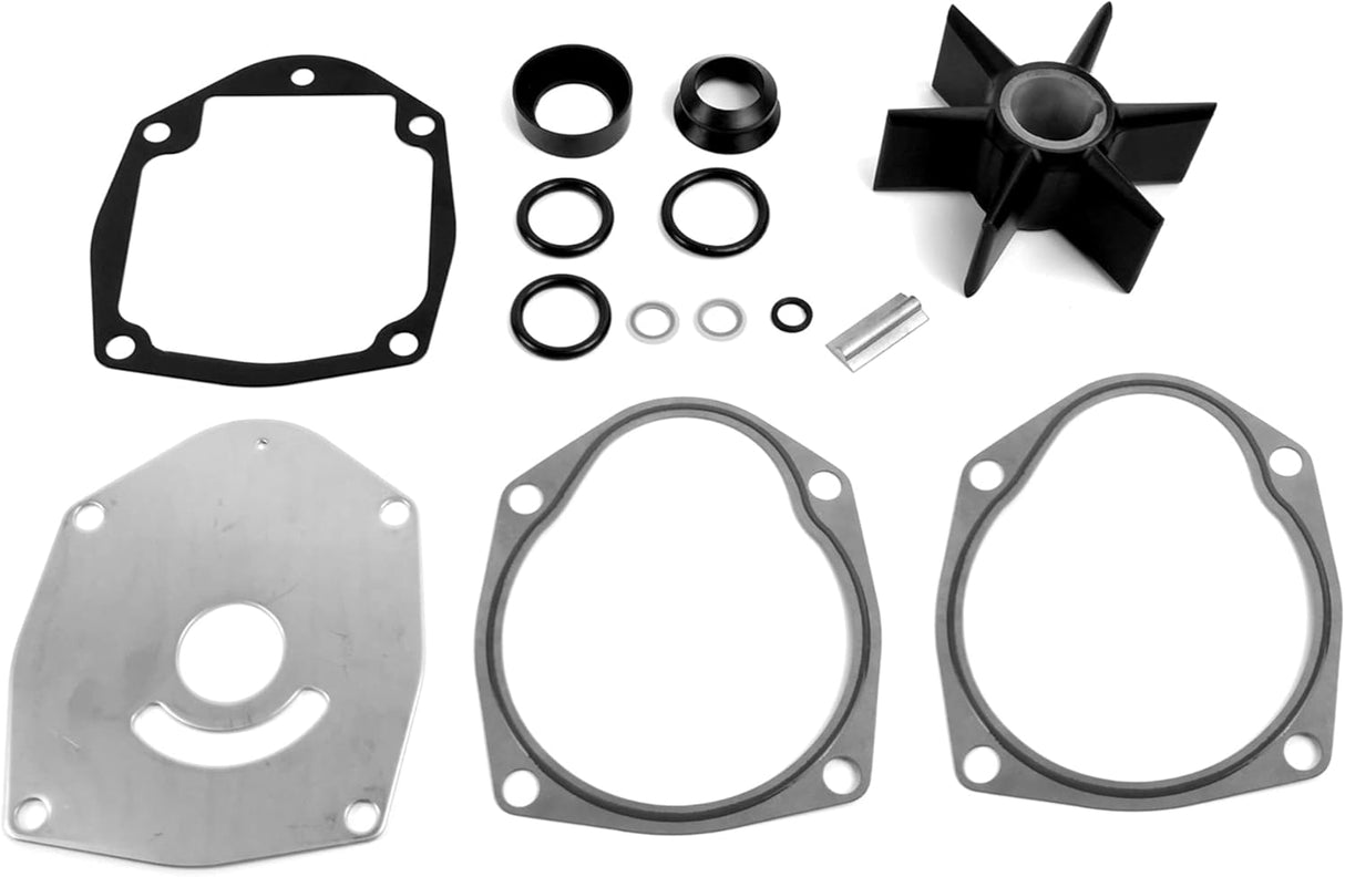 Soxa Marine 47 - 8M0100526 47 - 8M0100527 Water Pump Impeller Repair Kit for Mercury Mariner 40 - 250 HP Boat Motor Engine 47 - 43026Q06 47 - 43026Q5 47 - 43026T6 - SOXA Marine
