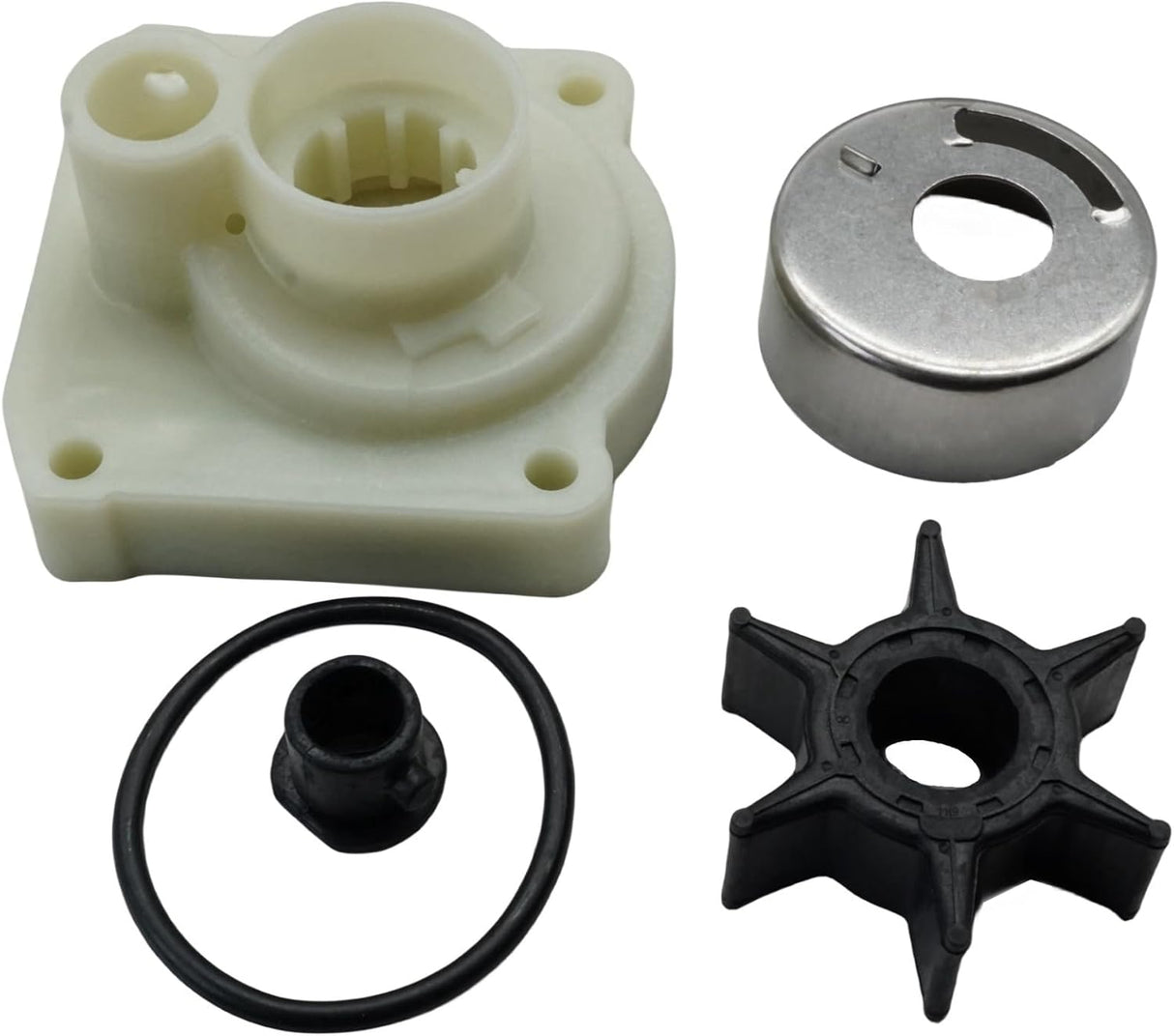 Soxa Marine 61N - W0078 - 11 61N - W0078 - 10 Water Pump Impeller Service Kit for Yamaha Outboards 4 Stroke 25HP F25 A/B 2 Stroke 30 HP C30 Boat Motor Engine 69P - W0078 - 00, 69P - W0078 - 01, 69P - W0078 - 02 - SOXA Marine