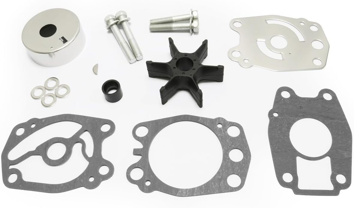 Soxa Marine 6F5 - W0078 - 00, 6F5 - W0078 - A0 Water Pump Impeller Service Kit for Yamaha Outboards 2 - Stroke 40 HP Boat Motor Engine 679 - W0078 - 00, 679 - W0078 - 01, 679 - W0078 - A1, 679 - W0078 - A0 - SOXA Marine