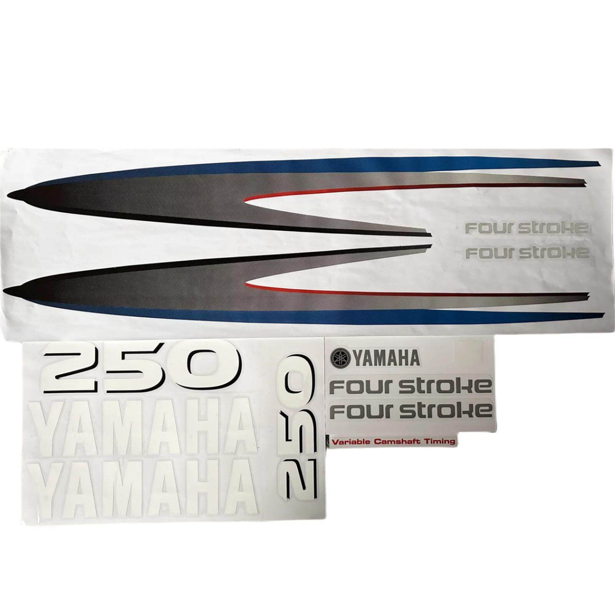 Yamaha Marine 250 HP Outboards Motor Top Cowl Cove Decal Sticker Kit - SOXA Marine