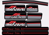 13682A90 Mercury MerCruiser Stern Drive Engine Red Decals Sticker Kit Set 37 - 13682A90 Fit Alpa One - SOXA Marine
