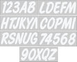 3" Boat & PWC Registration Decals Numbers Letters Stickers for Boats, fishing boats, sailboats, speedboats, Jet Skis, Sea - Doos - SOXA Marine