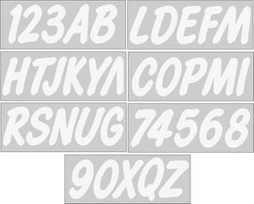 3" Boat & PWC Registration Decals Numbers Letters Stickers for Boats, fishing boats, sailboats, speedboats, Jet Skis, Sea - Doos - SOXA Marine