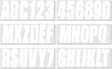 3 Inch Registration Decal Sticker kit for boats and power watercraft vehicles, includes four sets of A - Z and four sets of 0 - 9 - SOXA Marine