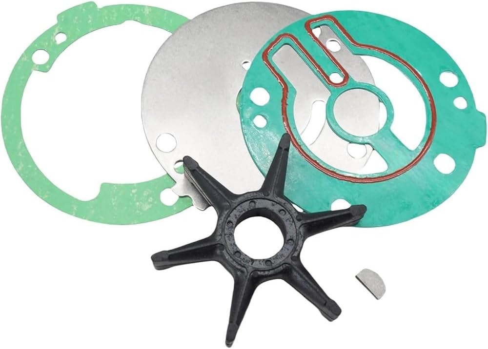 Soxa Marine 689-W0078-A6, 689-W0078-06 Water Pump Impeller Rebuild Service Kit for Yamaha Outboards 2-Stroke 25 30 HP Boat Motor Engine 689-W0078-05, 689-W0078-A4