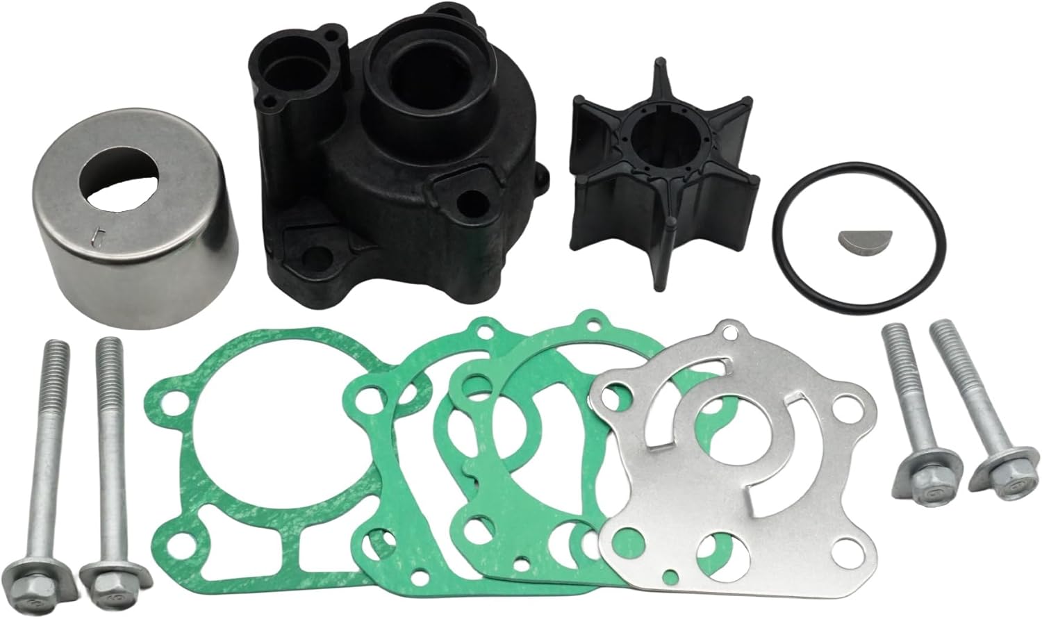 Soxa Marine 67F-W0078-01, 67F-W0078-00 Water Pump Impeller Rebuild Service Kit for Yamaha Outboards 4 Stroke 75 80 90 100 HP Boat Motor Engine 67F-W0078-02, 67F-W0078-03