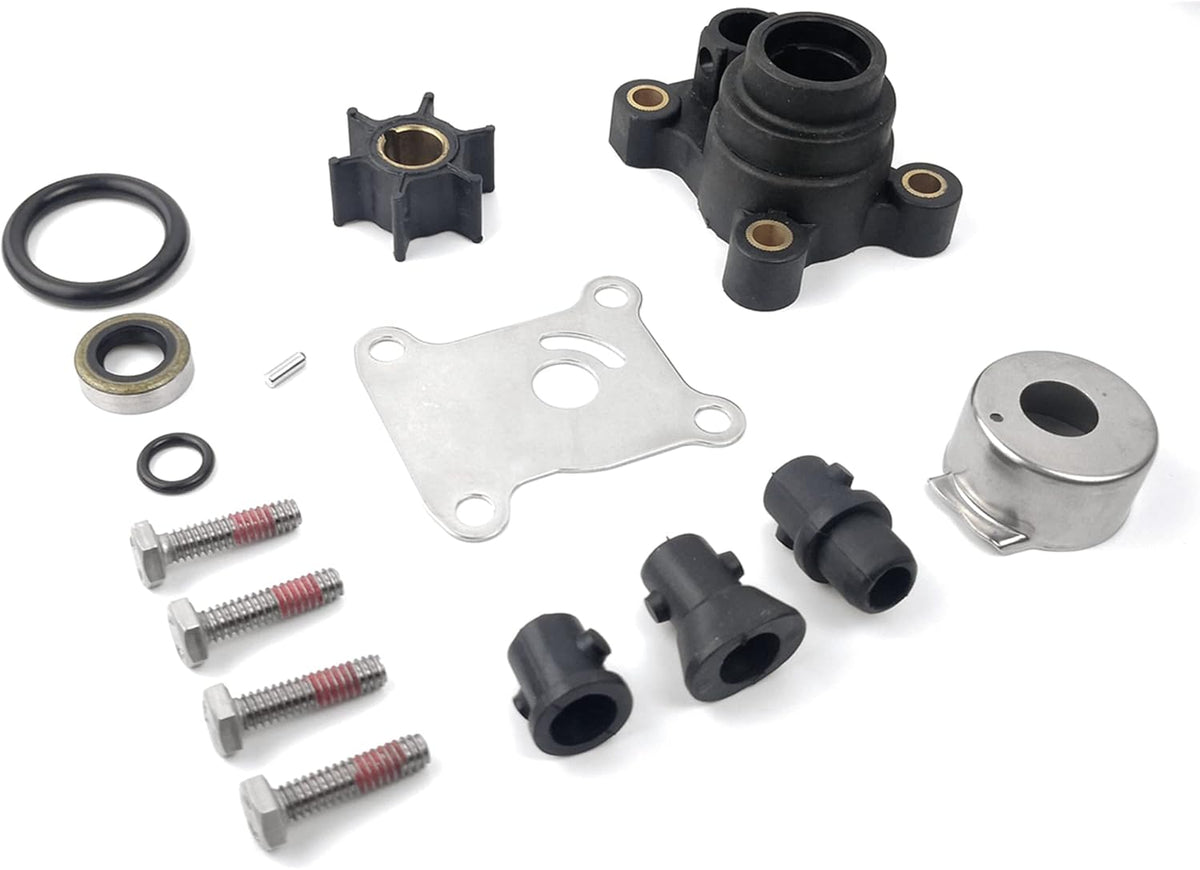 Soxa Marine 394711 Outboard Water Pump Impeller Repair Service Kit for OMC Johnson Evinrude Outboard 8 9.9 10 15 HP Boat Motor Engine Replacement Sierra 18-3327 0394711 387610 391388