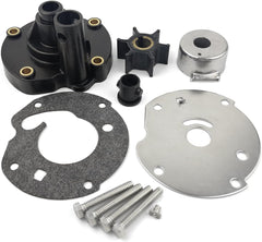 Soxa Marine 763758 Outboard Water Pump Impeller Repair Service Kit for Johnson Evinrude OMC Outboards 5.5 6 7.5 HP Boat Motor Engine Replace 391391 382797 389228