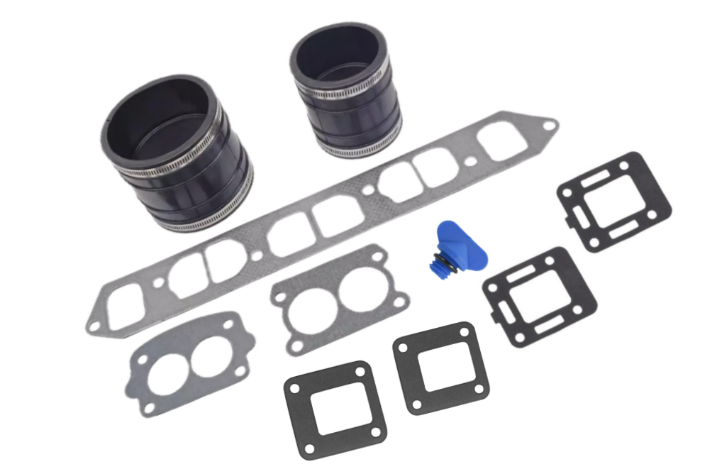 Boat Manifold Exhaust Bellow Repair Kit for Mercury Quicksilver MerCruiser 120 140 Inline 4  153 181 CID Wet Joint Stern Drives Marine Engines
