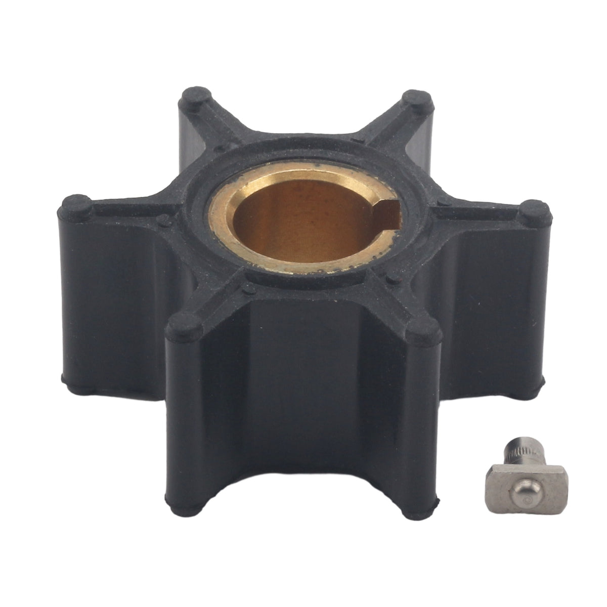 Soxa Marine Outboard Water Pump Impeller & Key 0387361 Replaces Evinrude Johnson Marine 1.2HP 2HP 4HP 6HP Boat Motor Engine Parts