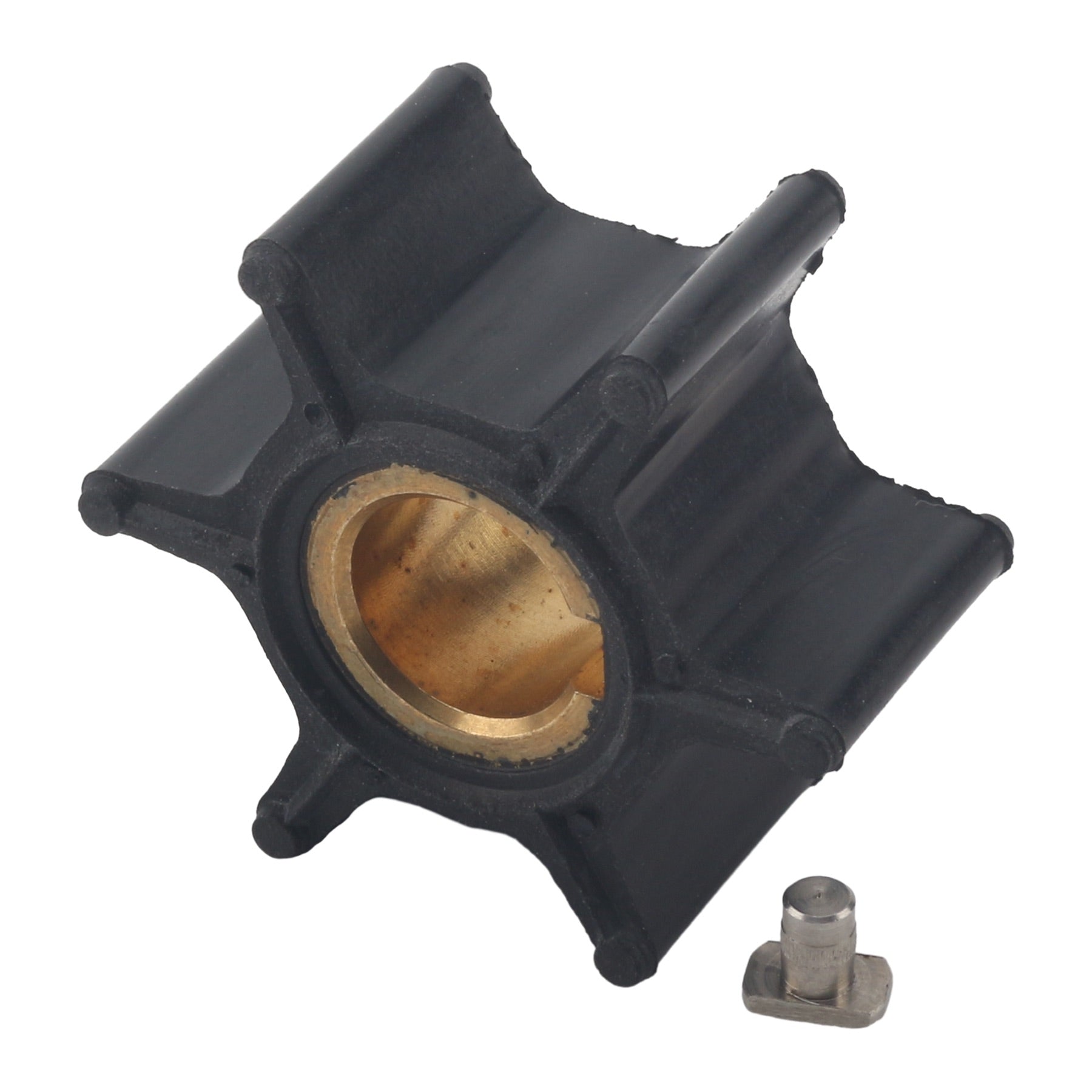 Soxa Marine Outboard Water Pump Impeller & Key 0387361 Replaces Evinrude Johnson Marine 1.2HP 2HP 4HP 6HP Boat Motor Engine Parts