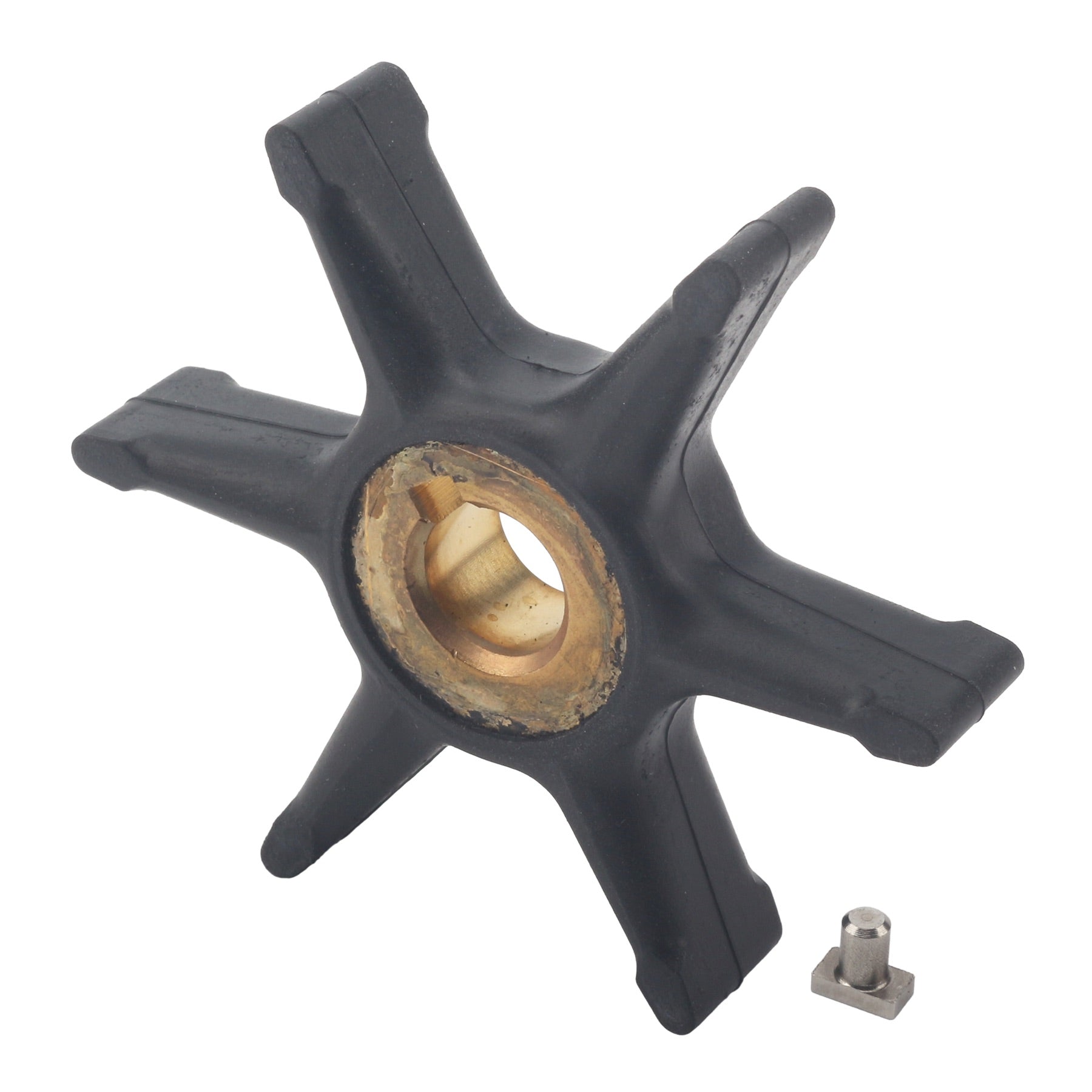 Soxa Marine Outboard Water Pump Impeller & Key 0777819 Replaces Evinrude Johnson Marine 3HP 4HP 5HP 5.5HP 6HP 7.5HP Boat Motor Engine Parts