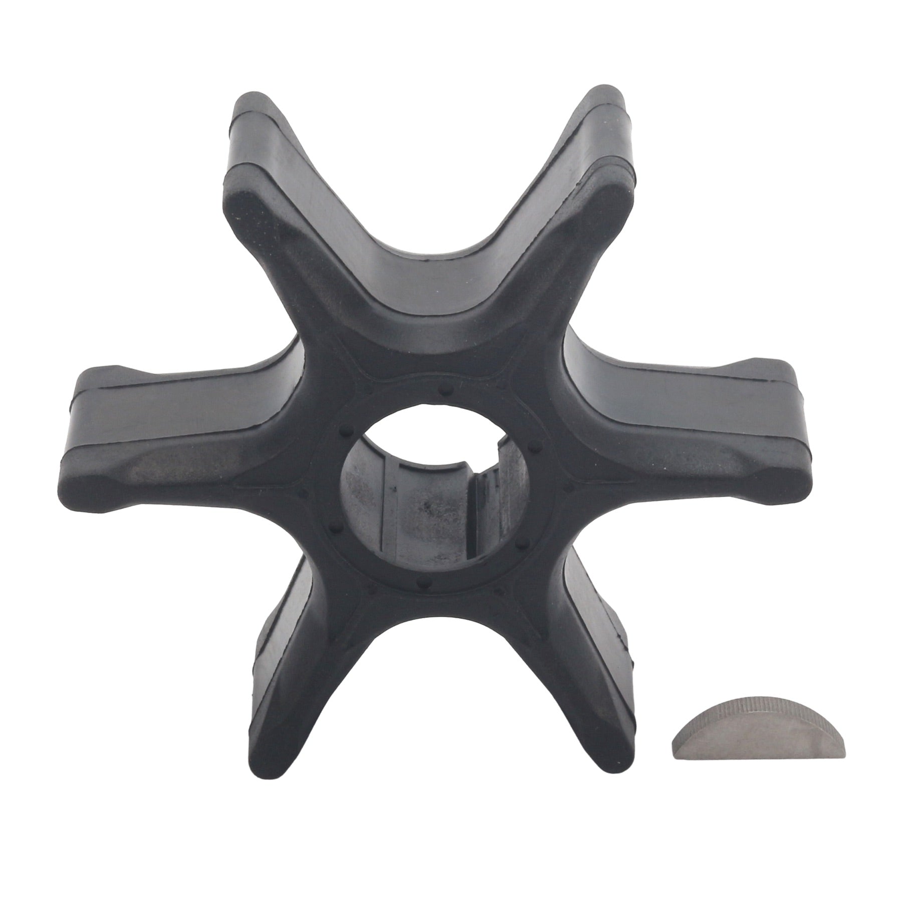Soxa Marine Outboard Water Pump Impeller & Key 6E5-44352-00-00 Replaces Yamaha 90-225HP Boat Motor Engine Parts