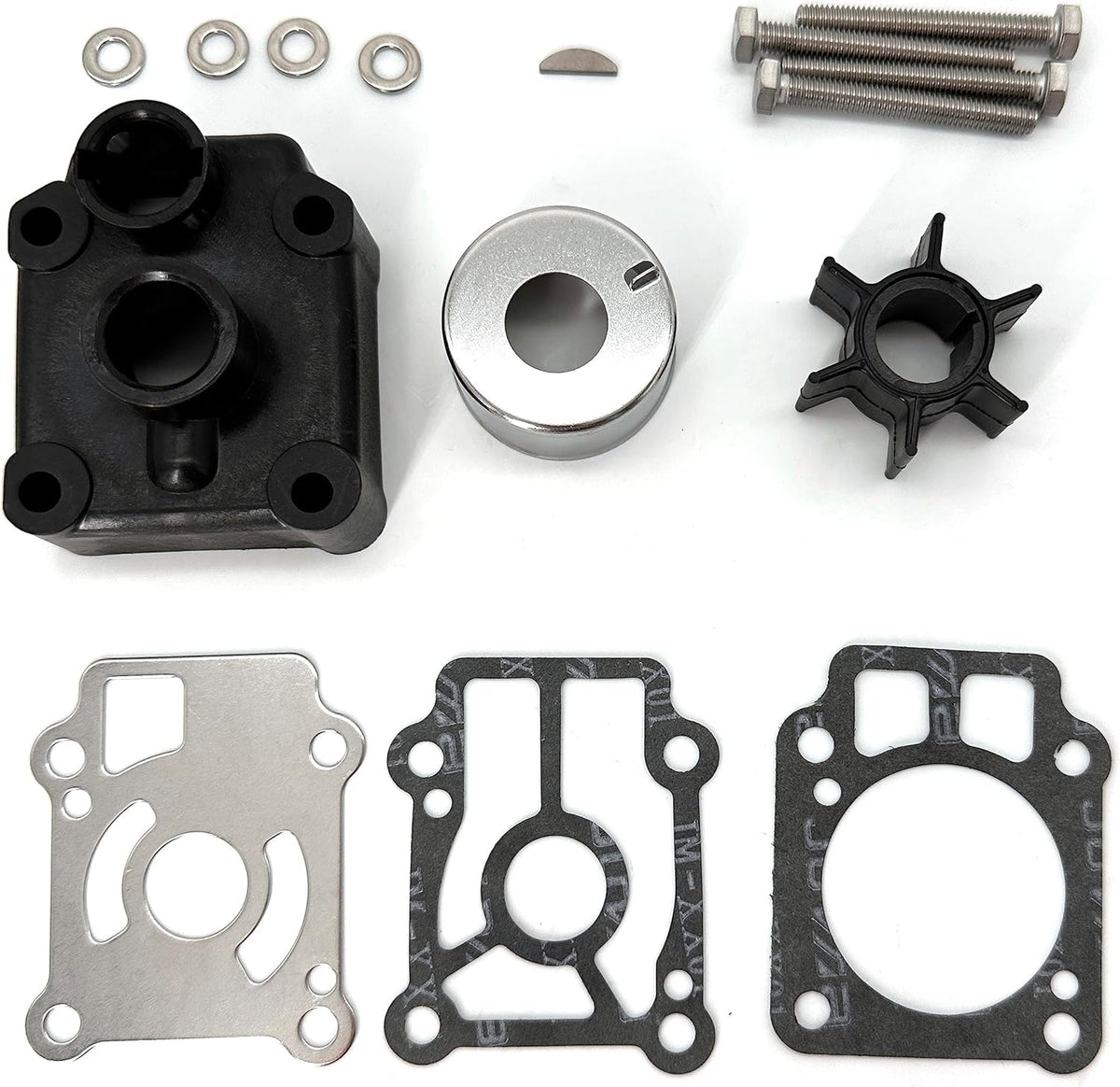 Soxa Marine 361-87322-2, 36187322, 36187322M Nissan Tohatsu Outboard Water Pump Impeller Rebuild Service Kit for Outboards 25 30 35 40 HP Boat Motor Engine 361-87322-1, 36187321, 36187321M