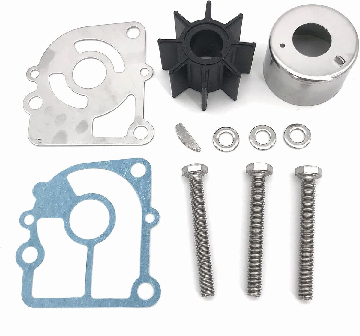 Soxa Marine 362-87322-0 362-87322-1 Nissan Tohatsu Outboard Water Pump Impeller Service Kit for Outboards 9.9 15 HP Boat Motor Engine 362-87322-2