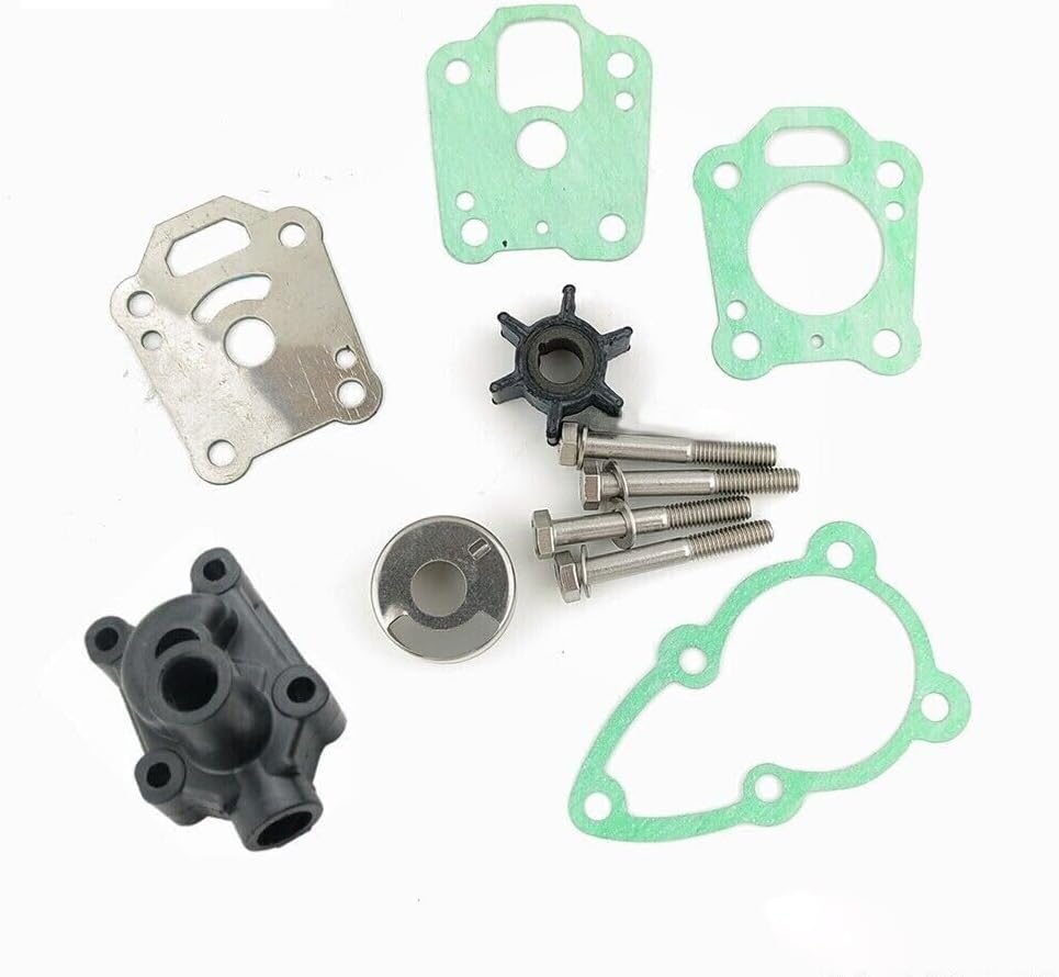 Soxa Marine 369-87322-0 369-87322-1 Nissan Tohatsu Outboard Water Pump Impeller Rebuild Service Kit for Outboards 4 5 6 HP Boat Motor Engine 369-87322-2