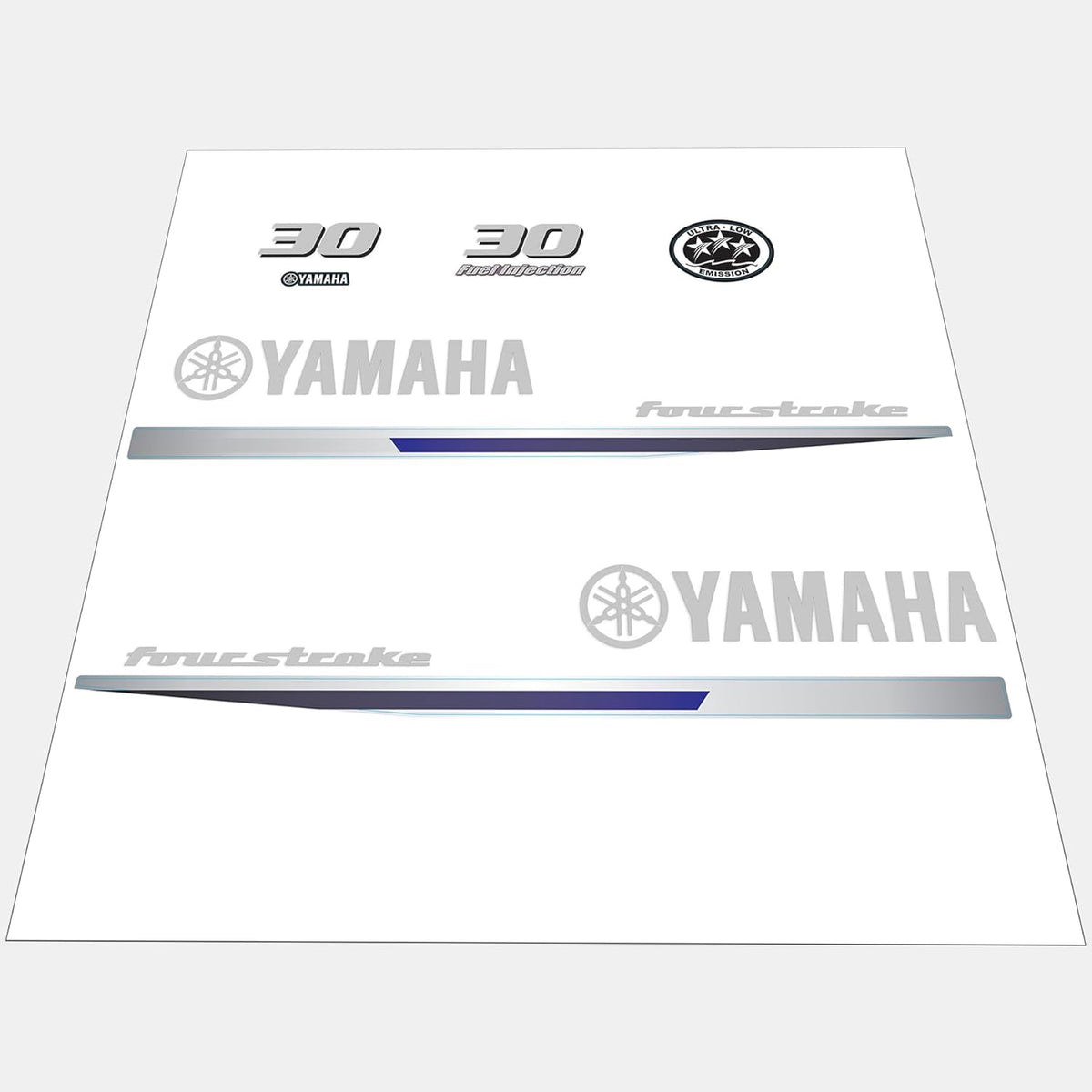 Yamaha Marine 30 HP Outboards Motor Top Cowl Cove Decal Sticker Kit