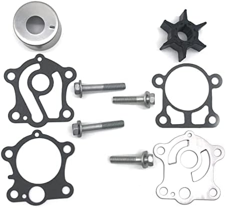 Soxa Marine 6J8-W0078-A1-00 Water Pump Impeller Repair Kit for Yamaha Outboards 2-Stroke 25HP 30HP  Boat Motor Engine 6J8-W0078-00-00 6J8W00780000