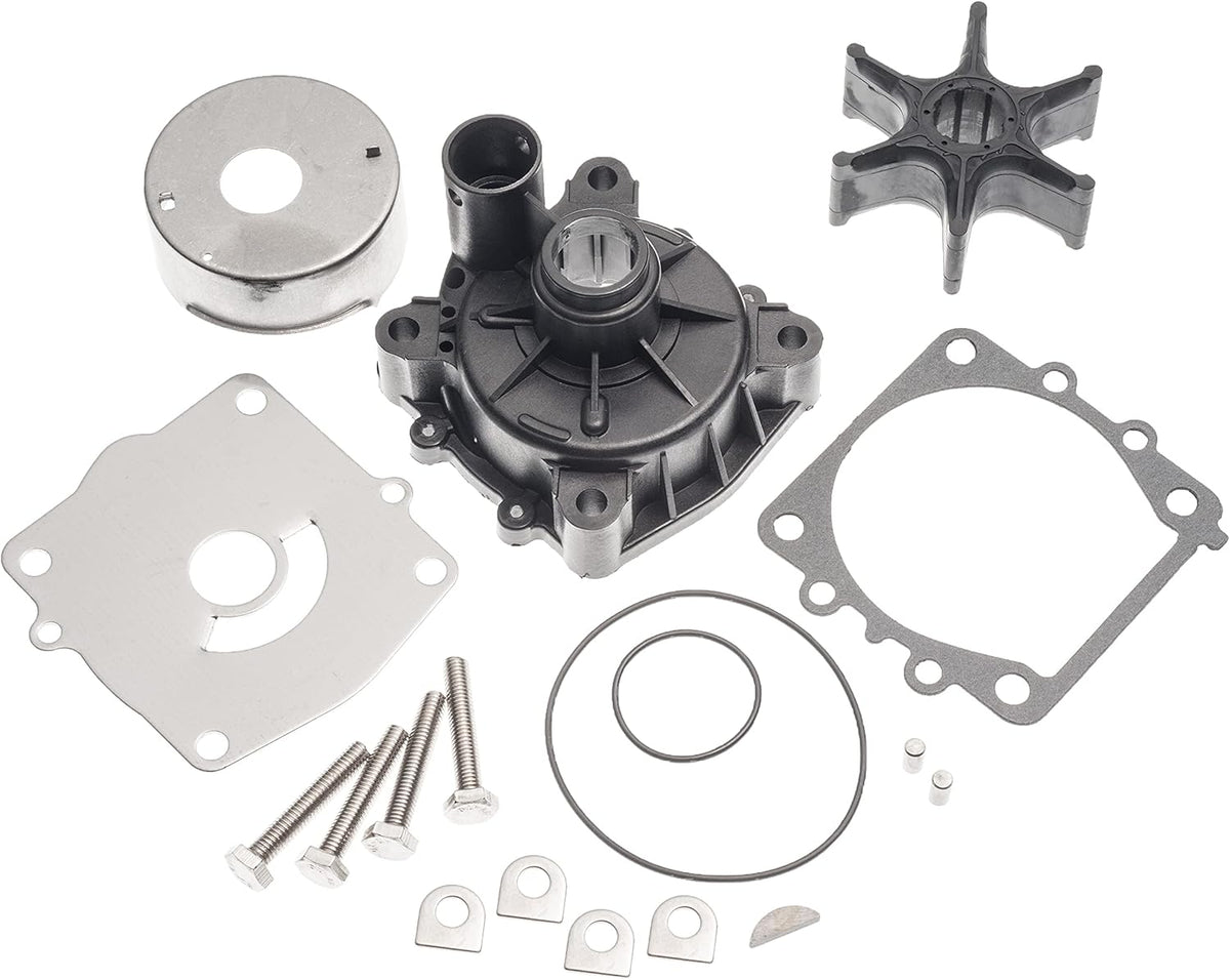 Soxa Marine 6N6-W0078-01-00, 6N6-W0078-02-00 Water Pump Impeller Service Kit for Yamaha Outboards 115 130 HP Boat Motor Engine 6N6-W0078-00