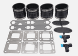 Boat 3 Inch 4 Inch V8 Manifold Exhaust Bellow Repair Kit for Mercury Quicksilver MerCruiser 200 - 320, V8 S.B., GM 305/350/377 CID Wet Joint Stern Drives Marine Engines - SOXA Marine