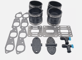 Boat 3 Inch 4 Inch V8 Manifold Exhaust Bellow Repair Kit for Mercury Quicksilver MerCruiser 330 - 370, V8 B.B., GM 454/502 CID Wet Joint Stern Drives Marine Engines - SOXA Marine