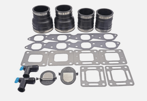 Boat 3 Inch 4 Inch V8 Manifold Exhaust Bellow Repair Kit for Mercury Quicksilver MerCruiser 330 - 370, V8 B.B., GM 454/502 CID Wet Joint Stern Drives Marine Engines - SOXA Marine