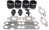 Boat Dry Joint V6 V8 Standard Cooling Manifold Exhaust Bellow Repair Kit for Mercury Quicksilver MerCruiser 7 & 14 Degree GM V6 S.B. Engines - SOXA Marine