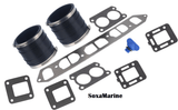 Boat Manifold Exhaust Bellow Repair Kit for Mercury Quicksilver MerCruiser 3.0 LX 3.0 L Inline 4 GM 181 CID Wet Joint Stern Drives Marine Engines - SOXA Marine